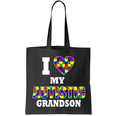 I Love My Autistic Grandson Autism Bag