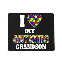 I Love My Autistic Grandson Autism Mousepad