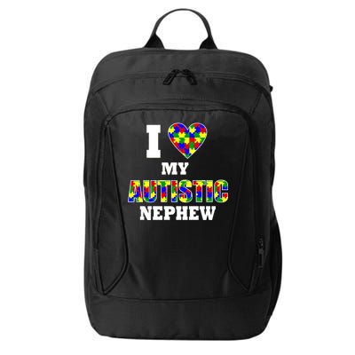 I Love My Autistic Nephew Autism City Backpack