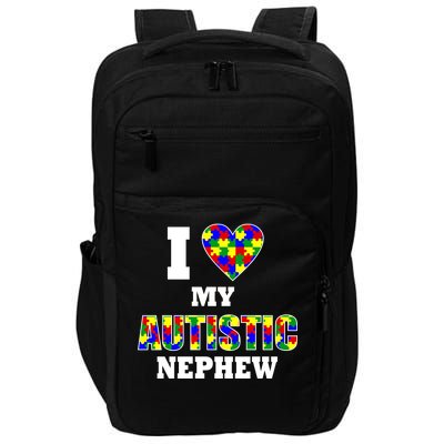 I Love My Autistic Nephew Autism Impact Tech Backpack