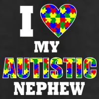 I Love My Autistic Nephew Autism 11oz C Handle Ceramic Mug
