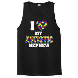 I Love My Autistic Nephew Autism PosiCharge Competitor Tank