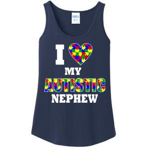 I Love My Autistic Nephew Autism Ladies Essential Tank