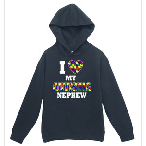 I Love My Autistic Nephew Autism Urban Pullover Hoodie