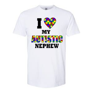 I Love My Autistic Nephew Autism Softstyle CVC T-Shirt