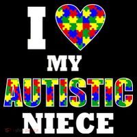 I Love My Autistic Niece Autism Tall T-Shirt