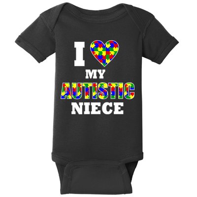 I Love My Autistic Niece Autism Baby Bodysuit