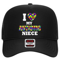 I Love My Autistic Niece Autism Trucker Hat