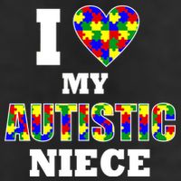 I Love My Autistic Niece Autism Trucker Hat