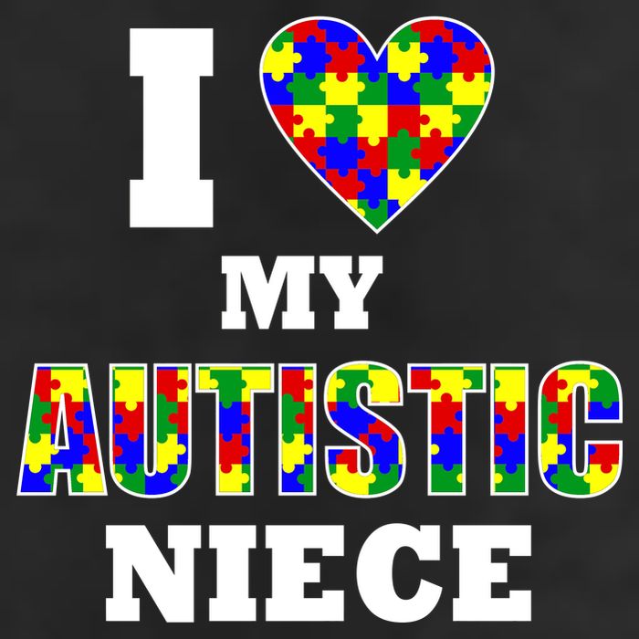 I Love My Autistic Niece Autism Trucker Hat