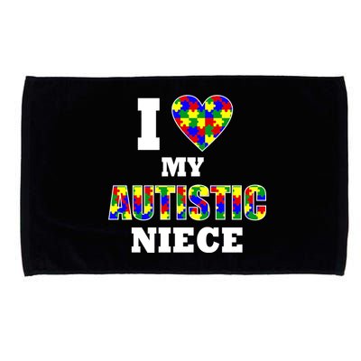 I Love My Autistic Niece Autism Microfiber Hand Towel