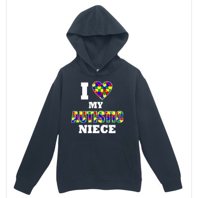 I Love My Autistic Niece Autism Urban Pullover Hoodie