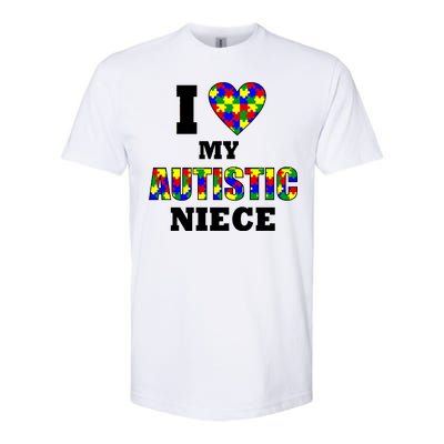 I Love My Autistic Niece Autism Softstyle® CVC T-Shirt