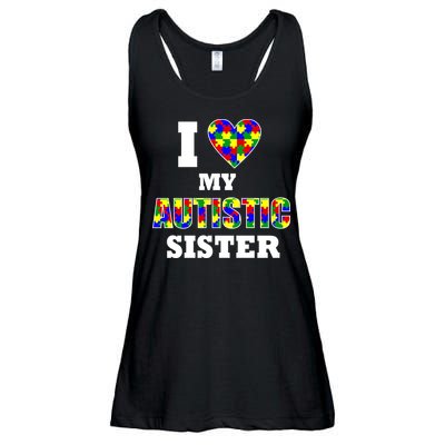 I Love My Autistic Sister Autism Ladies Essential Flowy Tank