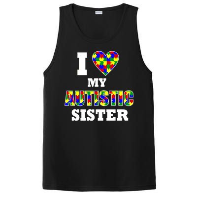 I Love My Autistic Sister Autism PosiCharge Competitor Tank