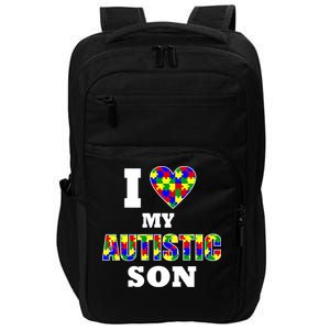 I Love My Autistic Son Autism Impact Tech Backpack