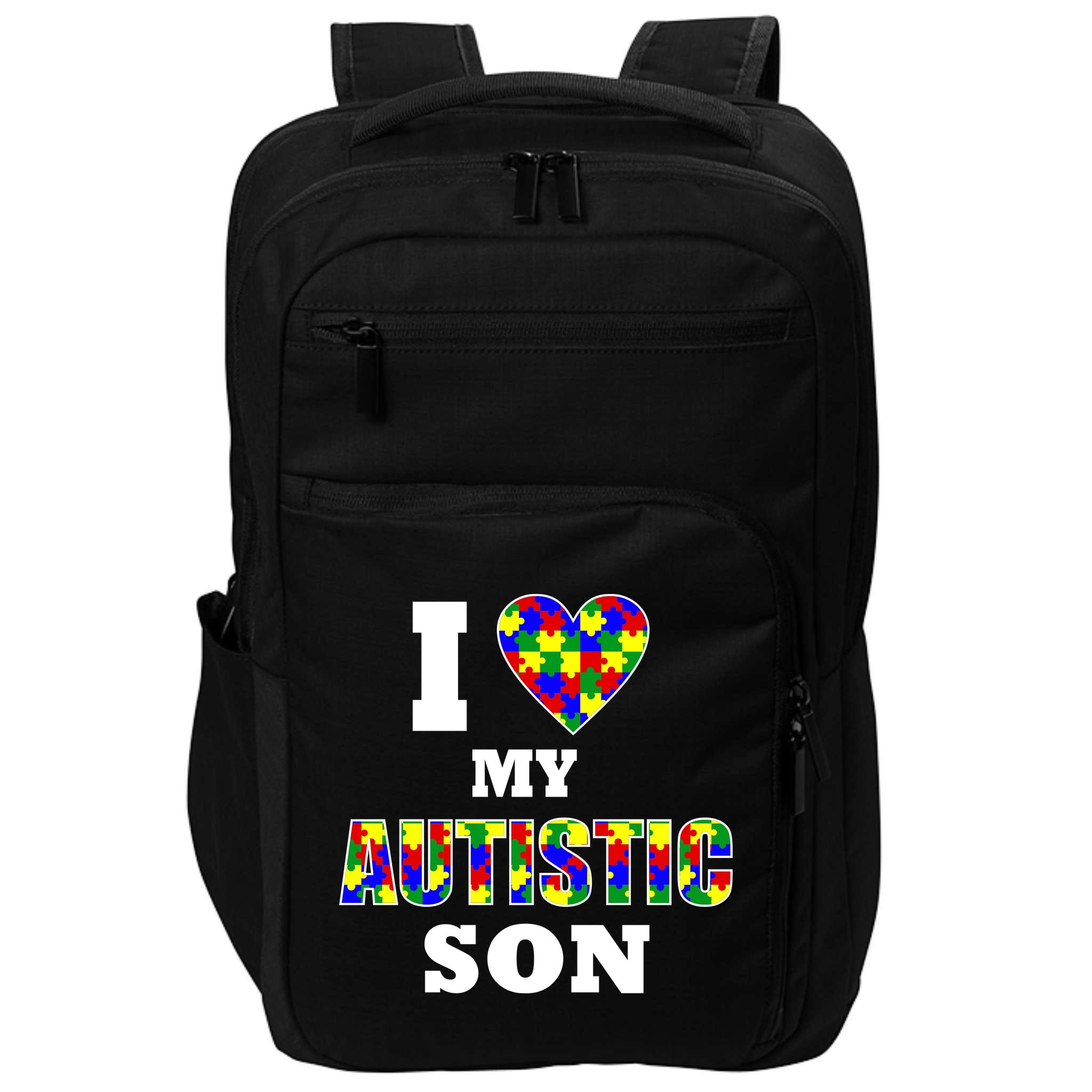 I Love My Autistic Son Autism Impact Tech Backpack