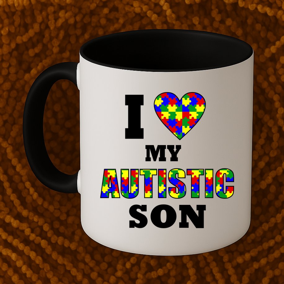I Love My Autistic Son Autism Mug