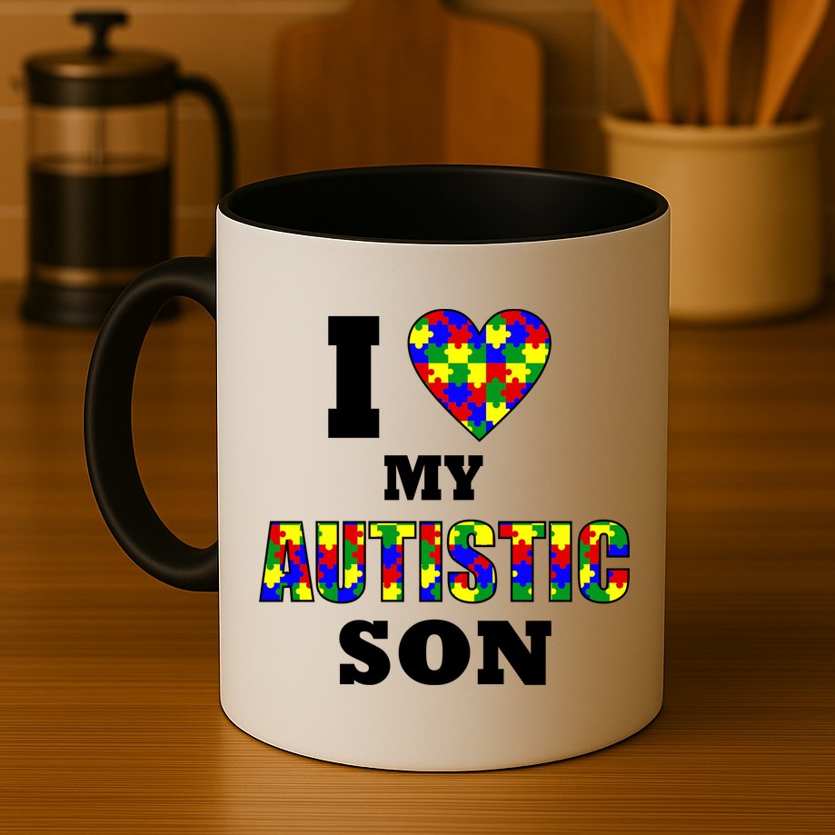 I Love My Autistic Son Autism Mug
