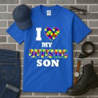 I Love My Autistic Son Autism Tall T-Shirt