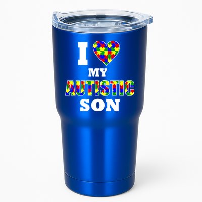 I Love My Autistic Son Autism Tumbler