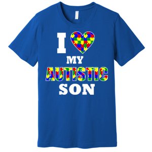 I Love My Autistic Son Autism Premium T-Shirt