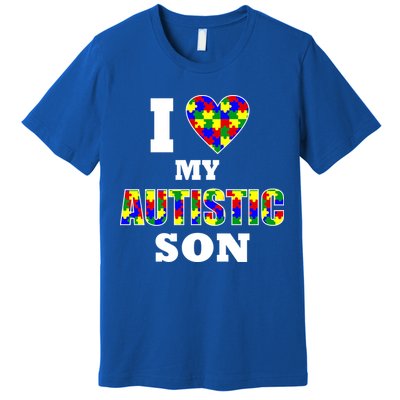 I Love My Autistic Son Autism Premium T-Shirt