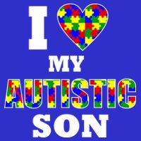 I Love My Autistic Son Autism Womens Tank Top