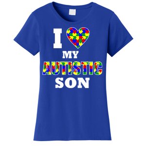 I Love My Autistic Son Autism Women's T-Shirt