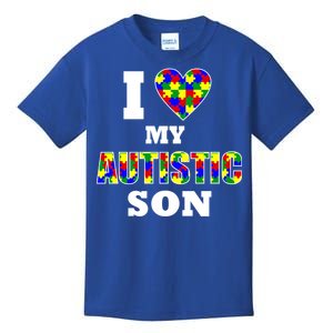 I Love My Autistic Son Autism Kids T-Shirt