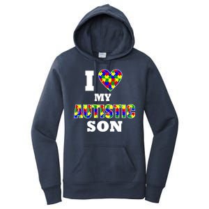 I Love My Autistic Son Autism Women's Pullover Hoodie