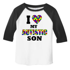 I Love My Autistic Son Autism Toddler Fine Jersey T-Shirt