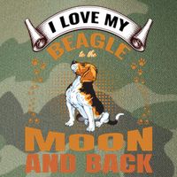 I Love My Beagle To The Moon and Back Legacy Tie Dye Trucker Hat