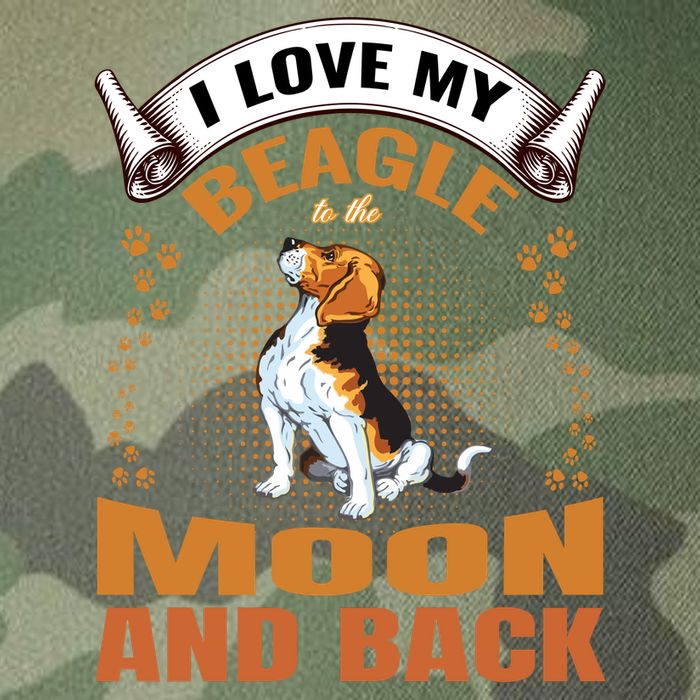 I Love My Beagle To The Moon and Back Legacy Tie Dye Trucker Hat