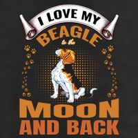 I Love My Beagle To The Moon and Back Cool Comfort Performance Bucket Hat