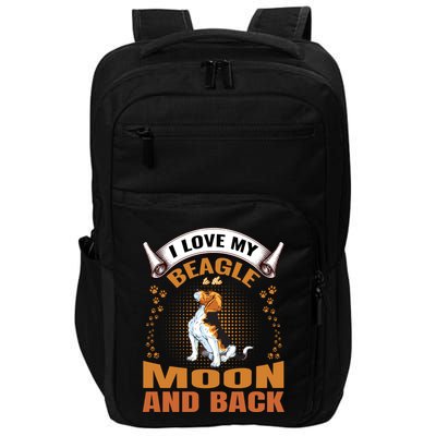 I Love My Beagle To The Moon and Back Impact Tech Backpack