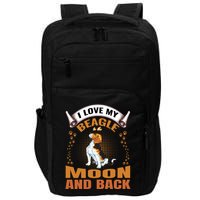 I Love My Beagle To The Moon and Back Impact Tech Backpack