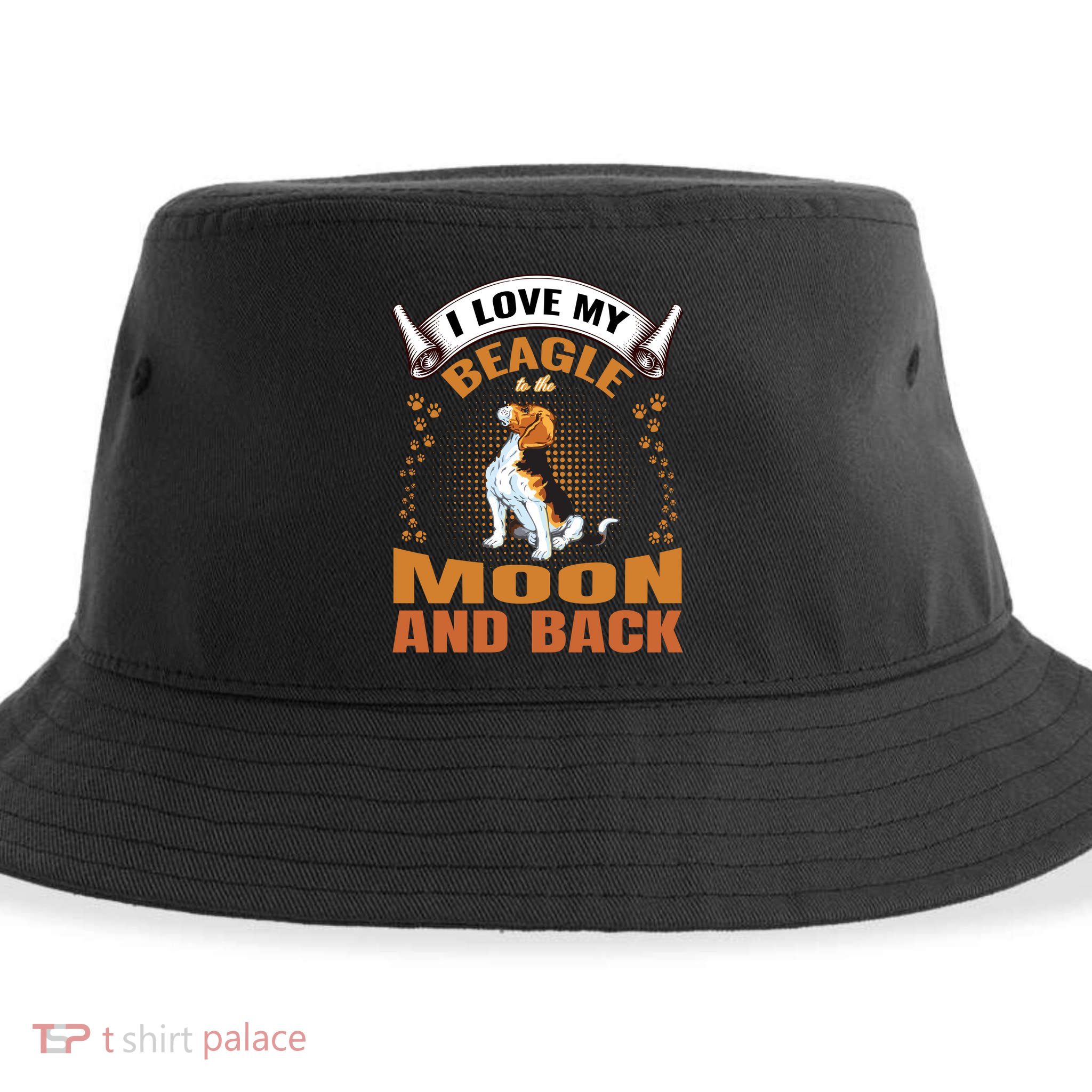 I Love My Beagle To The Moon and Back Sustainable Bucket Hat