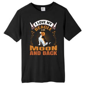 I Love My Beagle To The Moon and Back Tall Fusion ChromaSoft Performance T-Shirt