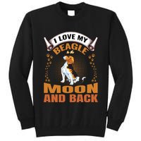 I Love My Beagle To The Moon and Back Tall Sweatshirt