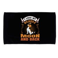 I Love My Beagle To The Moon and Back Microfiber Hand Towel