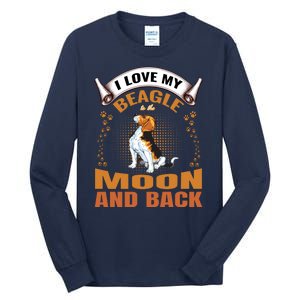 I Love My Beagle To The Moon and Back Tall Long Sleeve T-Shirt