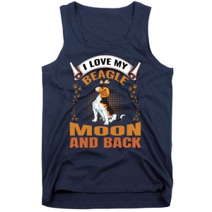 I Love My Beagle To The Moon and Back Tank Top