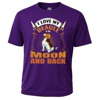 I Love My Beagle To The Moon and Back Performance Shirt