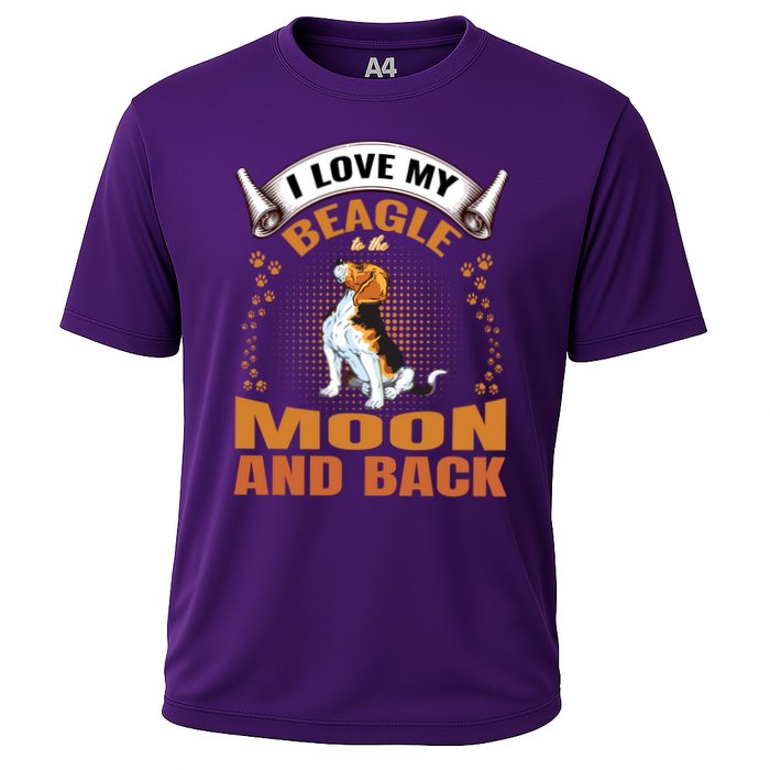 I Love My Beagle To The Moon and Back Performance Shirt