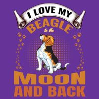 I Love My Beagle To The Moon and Back Performance Shirt