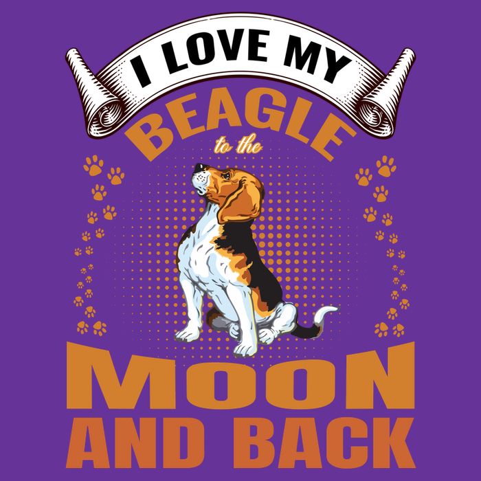 I Love My Beagle To The Moon and Back Performance Shirt