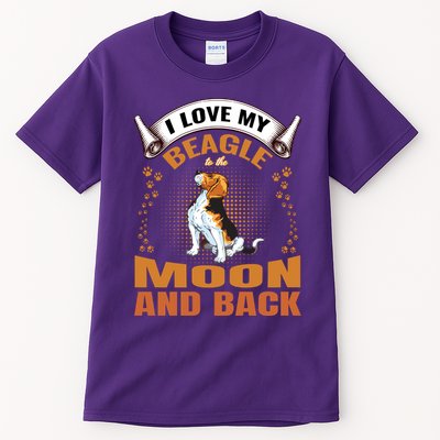 I Love My Beagle To The Moon and Back Tall T-Shirt