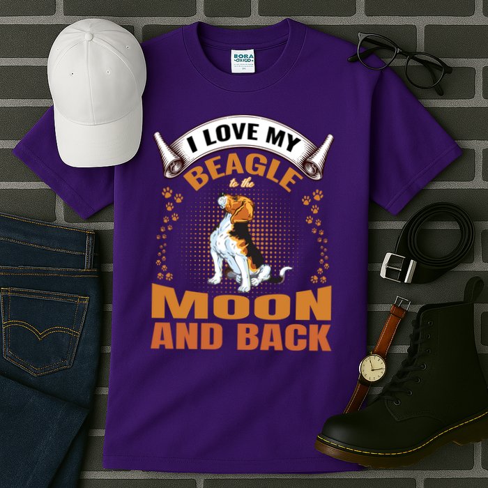 I Love My Beagle To The Moon and Back Tall T-Shirt