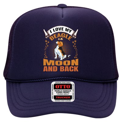 I Love My Beagle To The Moon and Back Trucker Hat